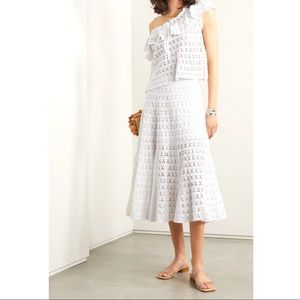 LoveShackFancy Mardi MIDI Skirt in Antiqe White 2